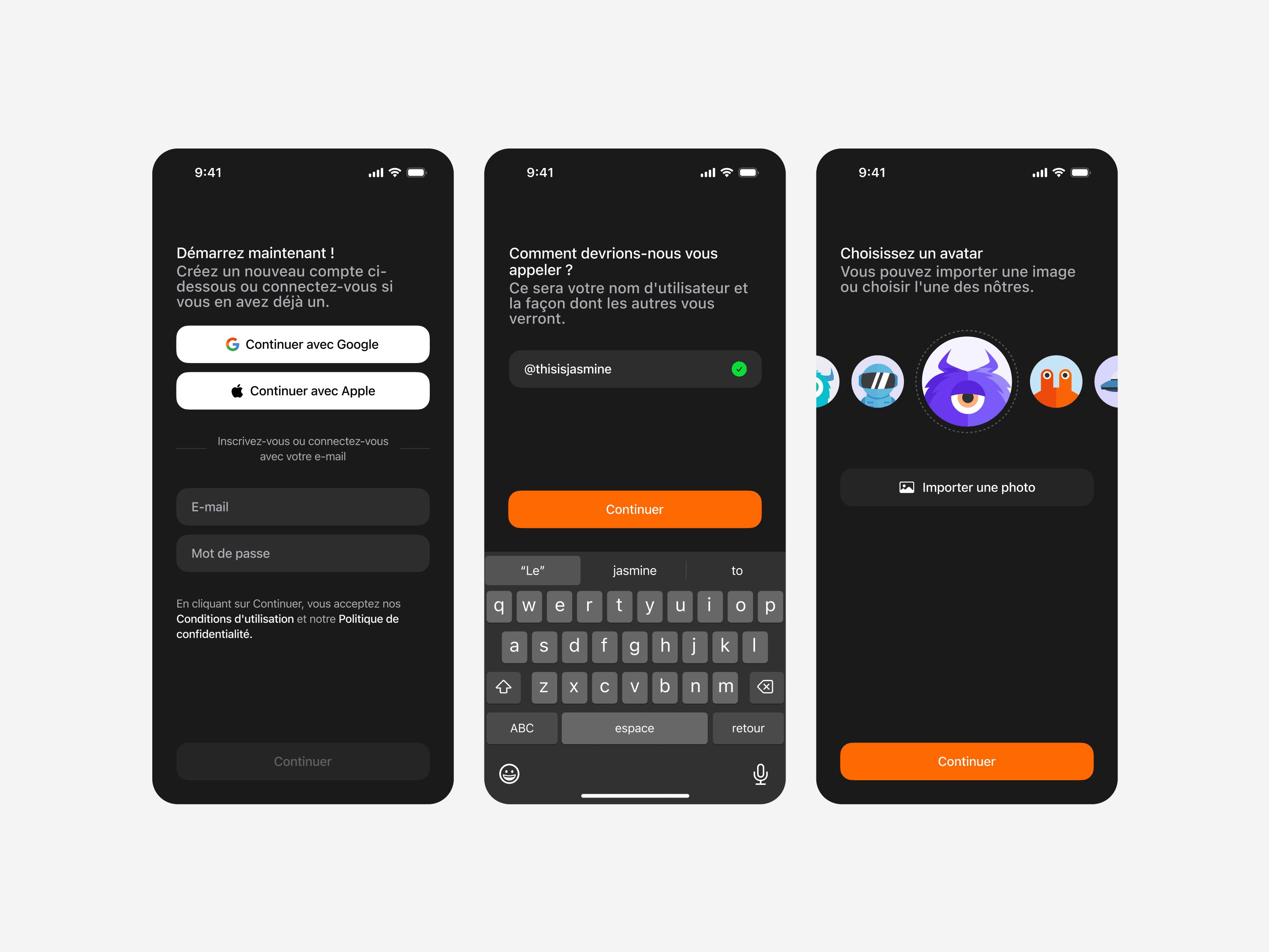 Aperçu du projet parcours d’onboarding
